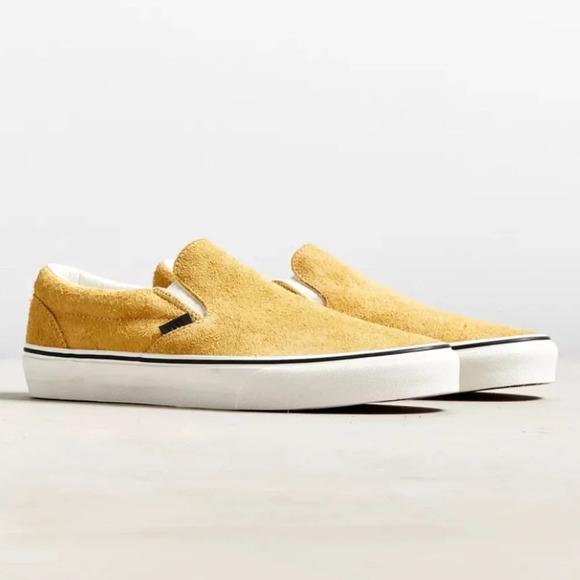 Vans Slip-On suede in yellow size women’s 7.5 - Picture 1 of 9